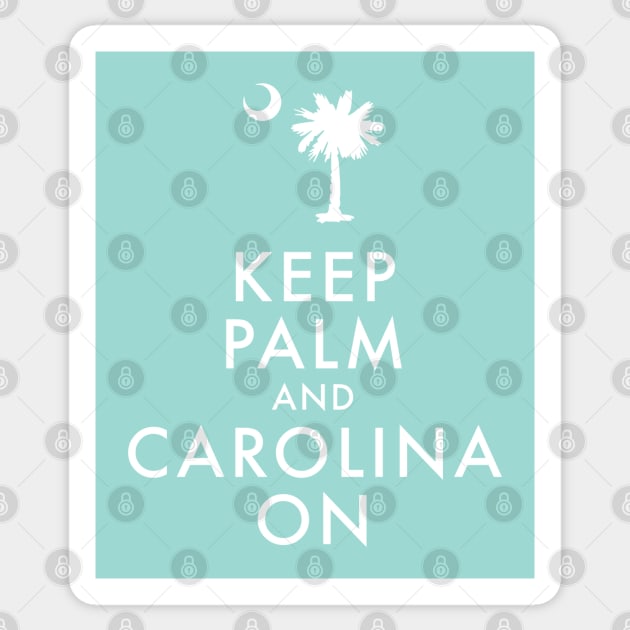 Keep Palm and Carolina On Sticker by mcillustrator